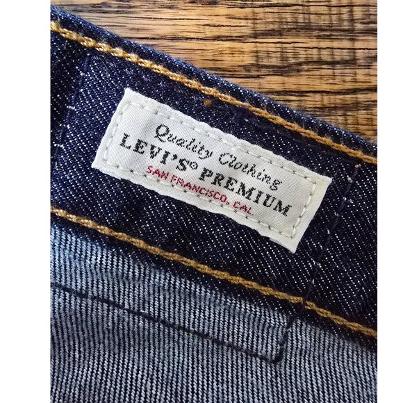 Free People Levi's Premium XL Baggy Straight Flare Jeans in Dark Wash W 27 28 29 - Picture 6 of 6